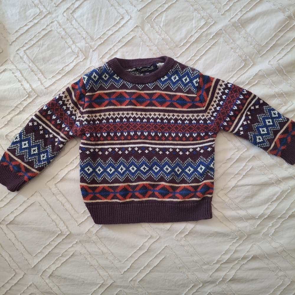 Adorable sweater with elbow pads 18m